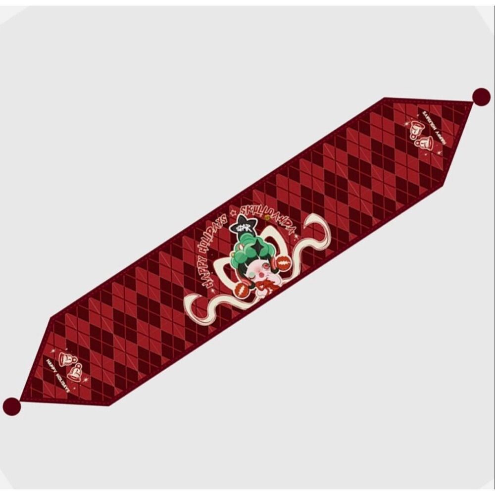 NWT POP MART SKULLPANDA Christmas Fabric decoration New holiday runner banner 20